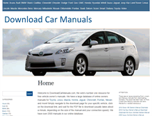 Tablet Screenshot of downloadcarmanuals.com